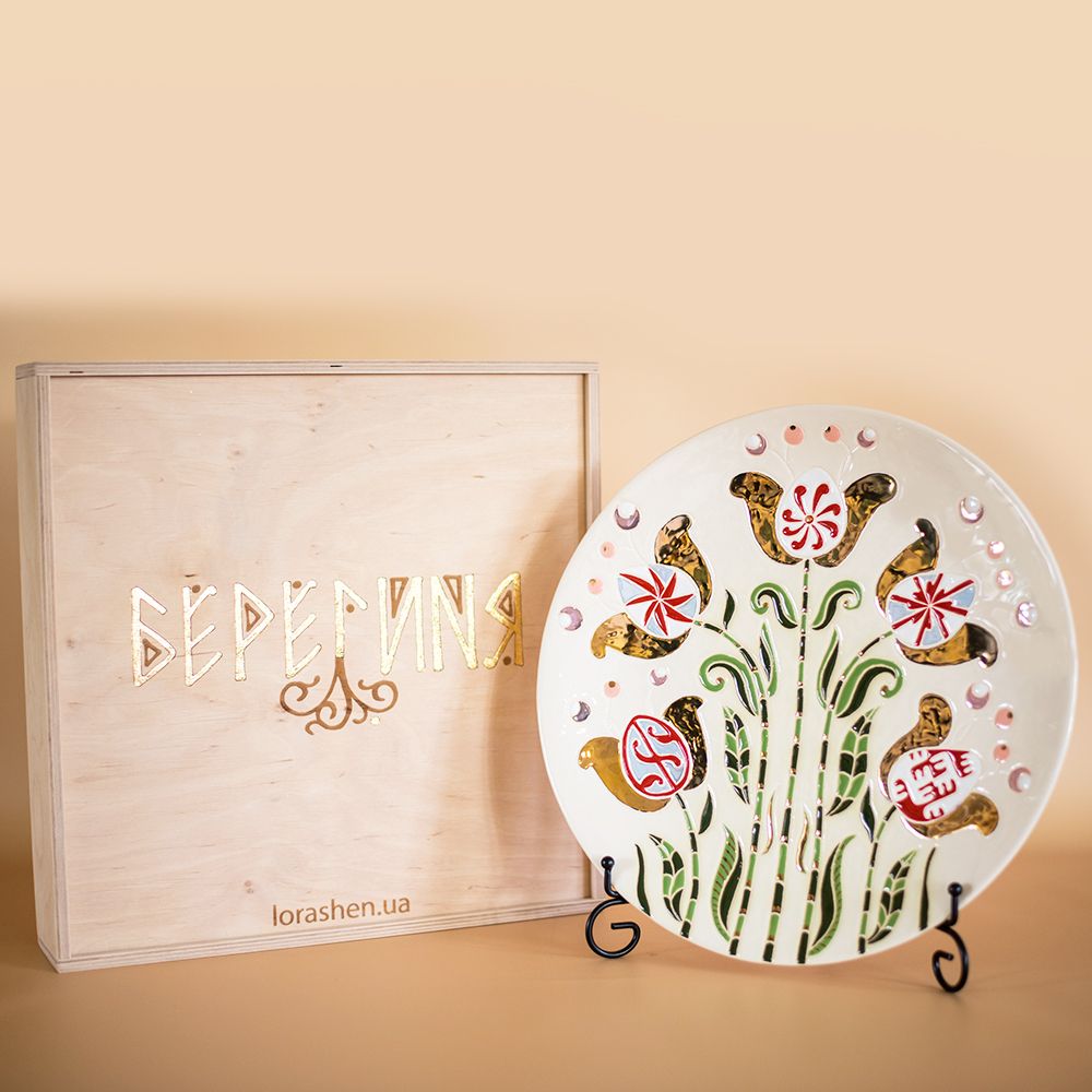 Decoratieve Bord "Tree of Life" Wit – LoraShen Live Design Keramiekkuns